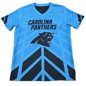 NFL Flag Football Carolina Panthers Jersey Youth XL Adult Small Blue Play Top